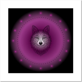 Wolf's Wisdom, Spirit Animal. Totem, Meditative. Posters and Art